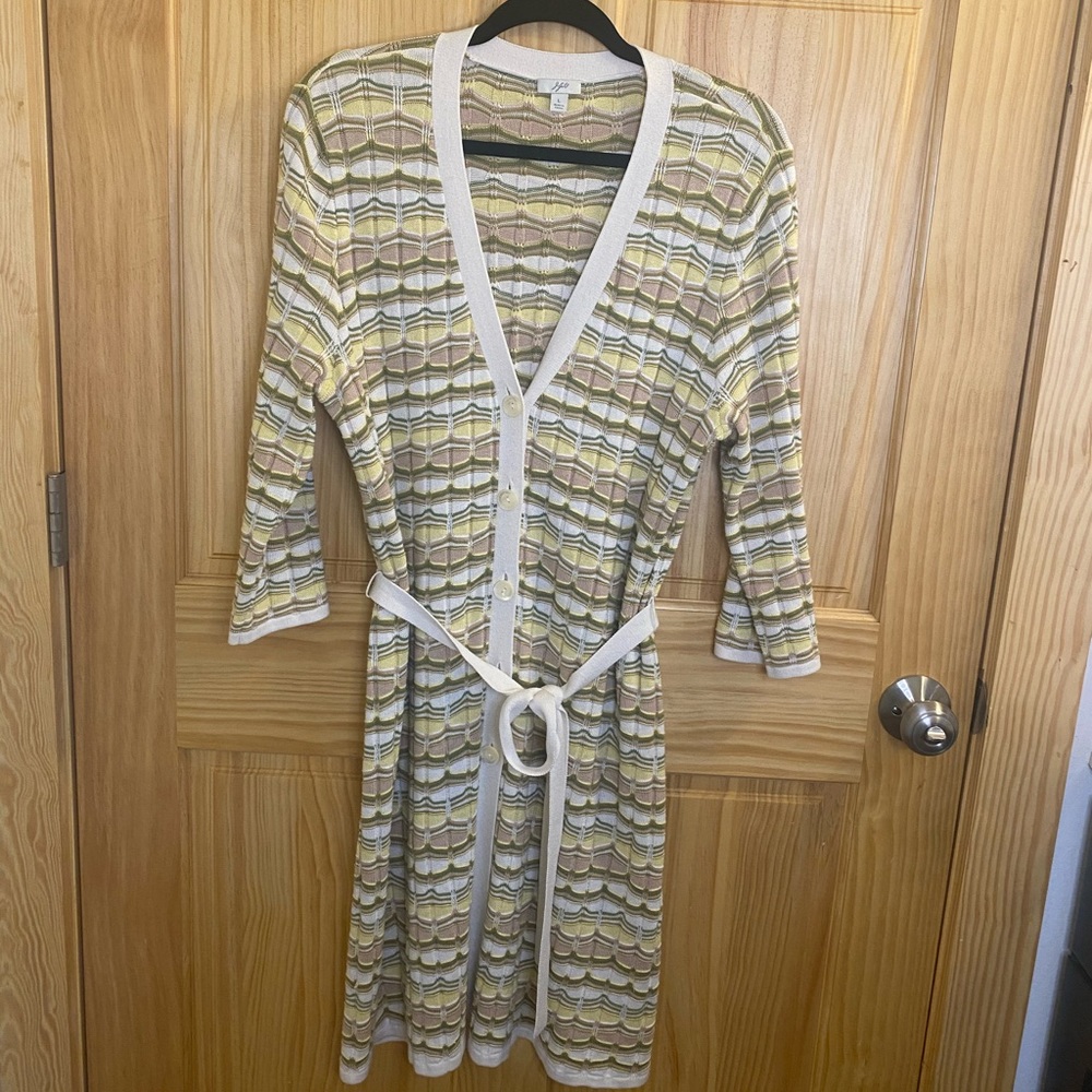 J. JILL Sweater Dress/Duster Mod Style Pattern Size Large